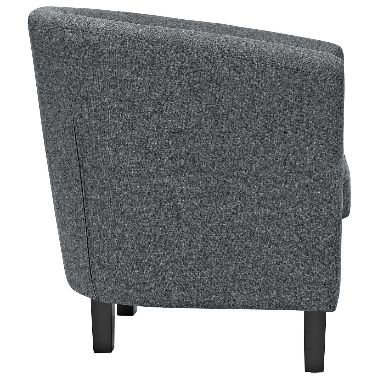 home office desk chairs | CasaFoyer Prospect Armchair | Chesterfield Design | Modern Elegance | Button Tufting | Espresso Stained Legs | Plush Foam Padding | Gray | casafoyer.myshopify.com