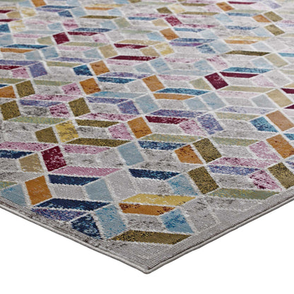 Carpet & Rugs | CasaFoyer Laleh Geometric Mosaic Area Rug | Modern Design | Durable Polypropylene | Non-Shedding | Stain-Resistant | 4x6 Size | casafoyer.myshopify.com