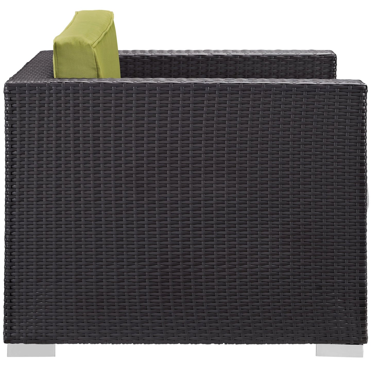 kitchen and dining room sets | CasaFoyer Convene Outdoor Sectional Set | Synthetic Rattan | Aluminum Frame | All-Weather Cushions | Patio Lounge Armchair, Ottoman, Side Table | casafoyer.myshopify.com
