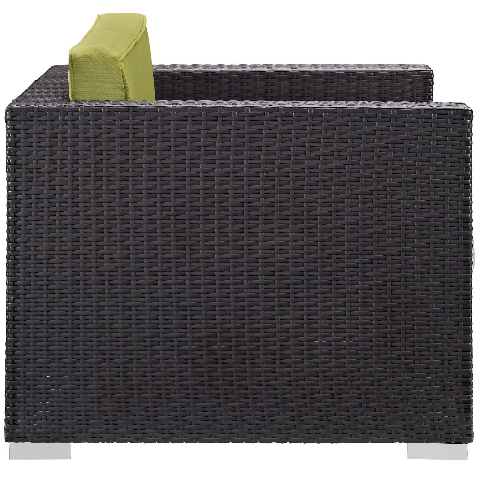 kitchen and dining room sets | CasaFoyer Convene Outdoor Sectional Set | Synthetic Rattan | Aluminum Frame | All-Weather Cushions | Patio Lounge Armchair, Ottoman, Side Table | casafoyer.myshopify.com