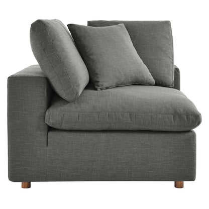 kitchen and dining room sets | CasaFoyer Commix Plush Comfort Sectional Sofa Set - Gray | Solid Wood Frame | Soft Polyester & Linen Upholstery | Cotton & Down Cushions | 5 Piece | casafoyer.myshopify.com