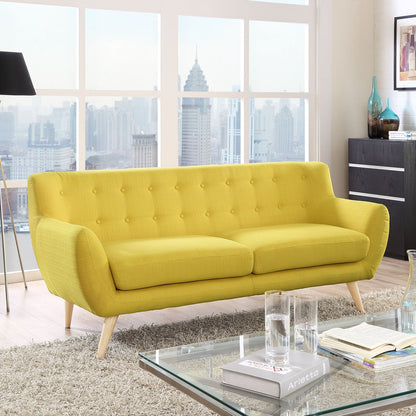 sofas | Remark Mid-Century Modern Dual Cushion Loveseat | Wooden Dowel Legs | Elegant, Inviting, and Sophisticated | Perfect for Cozy Coffee and Lively Conversations | casafoyer.myshopify.com