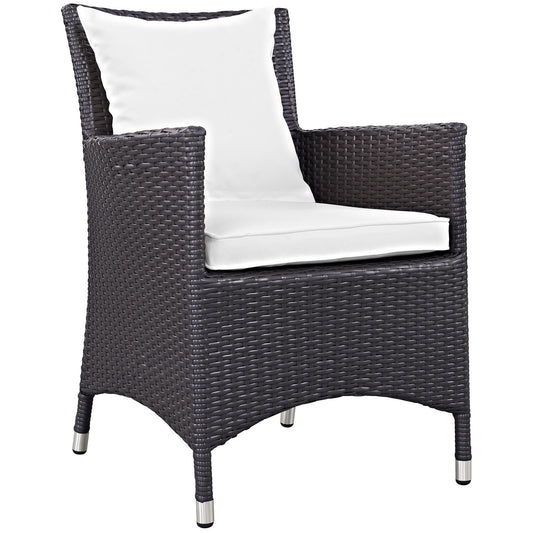 Patio Furniture Sets | Convene Outdoor Sectional Dining Armchair | Weather-Resistant Cushions | Synthetic Rattan Weave | Aluminum Frame | Patio, Backyard, Pool | casafoyer.myshopify.com