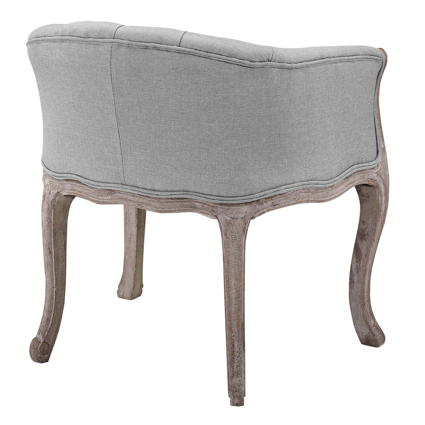 home office desk chairs | CasaFoyer Crown Vintage French Upholstered Accent Chair | Luxurious Elegance | Fluted Wood Frame | Cabriole Legs | Plush Foam Seat | Button Tufting | Weathered Vintage French Aesthetic | Supports 331 lbs | Foot Pads | Fully Assembled | casafoyer.myshopify.com