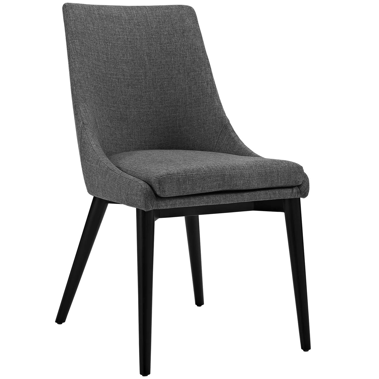 home office desk chairs | CasaFoyer Viscount Side Chair | Elegant Modern Design | Comfortable Foam Padding | Durable Polyester Upholstery | Sleek Black Wood Legs | Set of 2 | casafoyer.myshopify.com