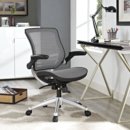 Chair | Edge All Mesh Office Chair | Revolutionary Comfort & Support | Ergonomic Design | Breathable Back | Flip-Up Armrests | Tilt Mechanism | Height Adjustable | Gray | casafoyer.myshopify.com