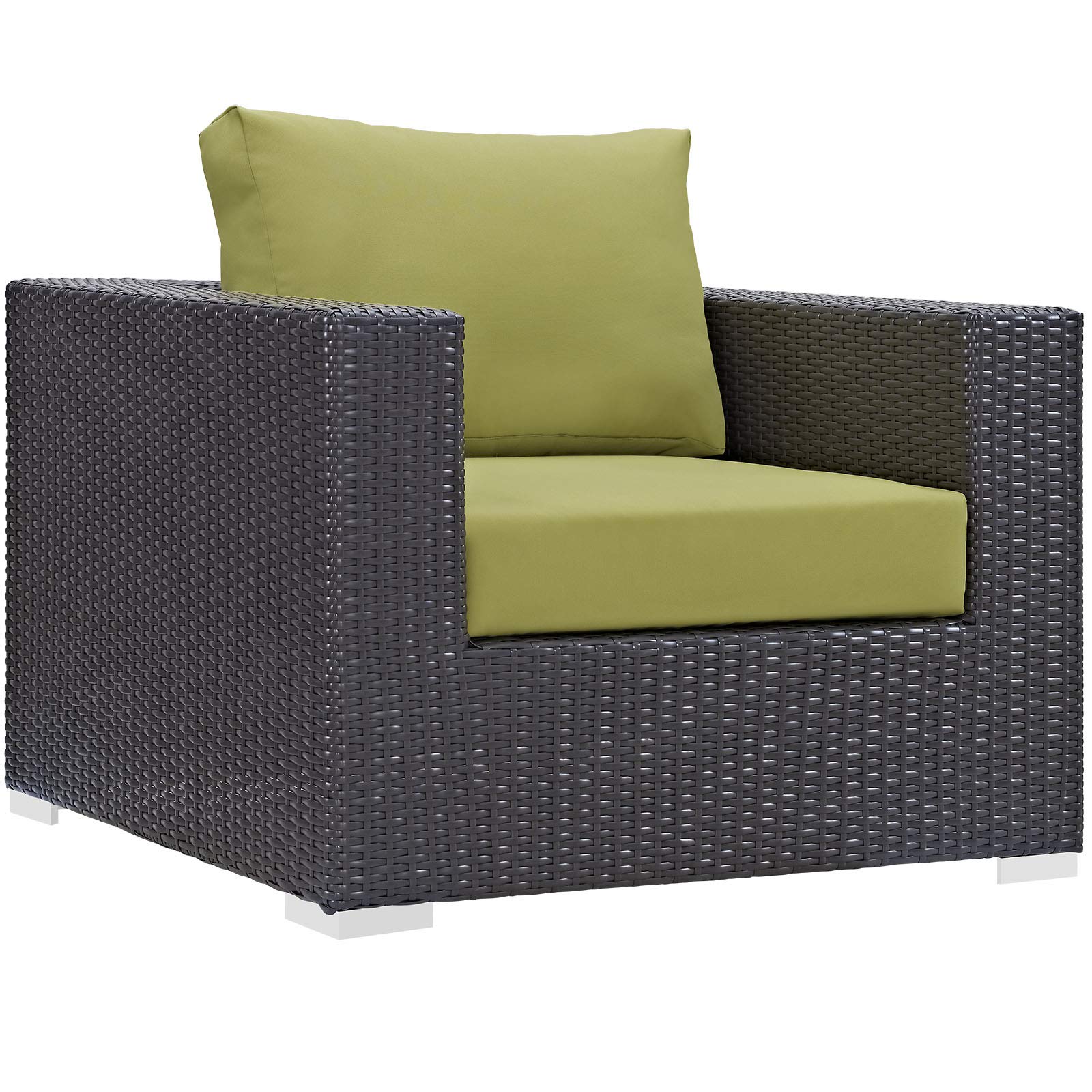 kitchen and dining room sets | CasaFoyer Convene Outdoor Sectional Set | Synthetic Rattan | Aluminum Frame | All-Weather Cushions | Patio Sofa, Armless Chair, Corner, Ottoman | Espresso Peridot | casafoyer.myshopify.com