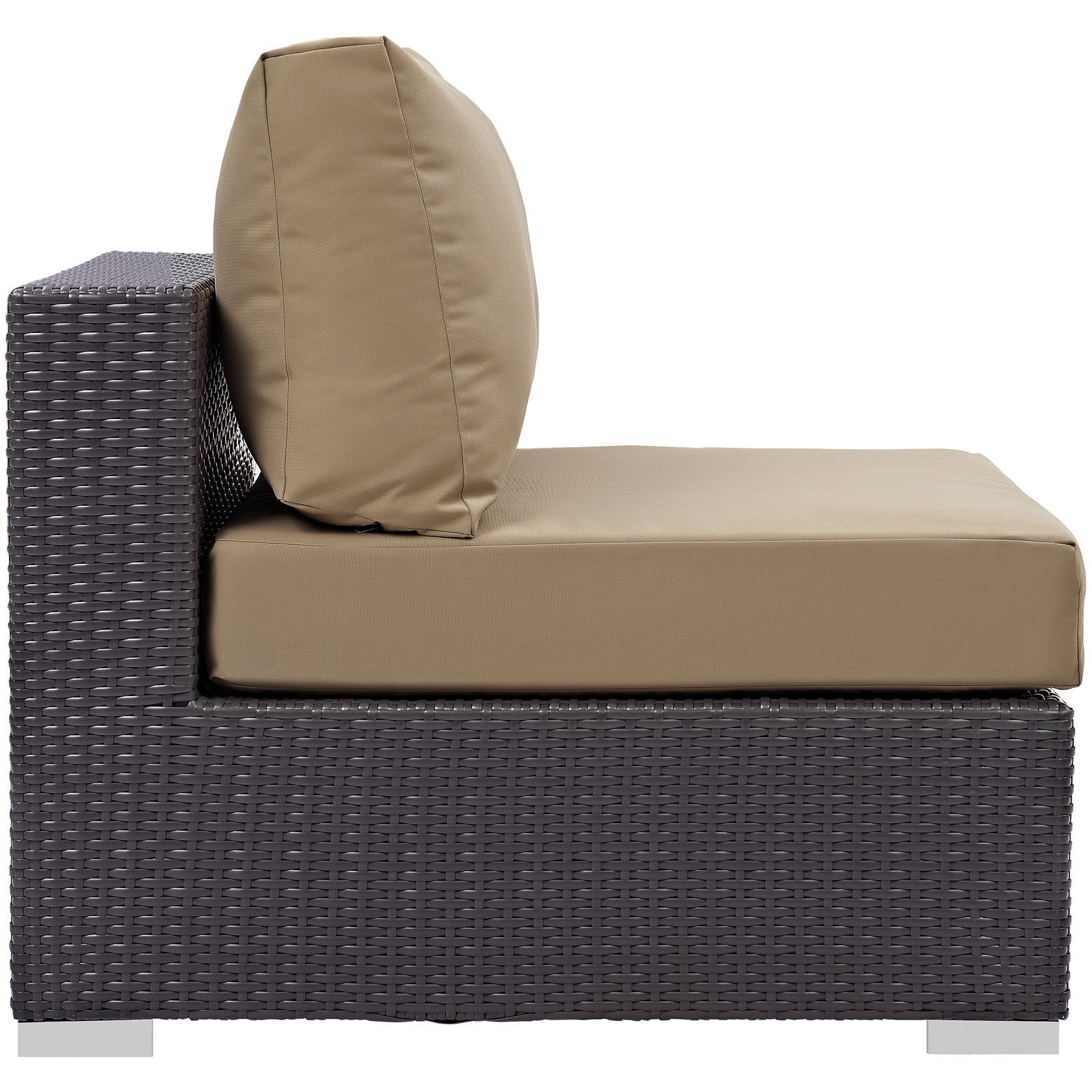 executive chairs | Convene Outdoor Sectional Armless Patio Chair | Durable Rattan Weave | All-Weather Cushions | Versatile Design | Enhance Your Outdoor Experience | casafoyer.myshopify.com