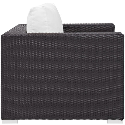 executive chairs | CasaFoyer Convene Outdoor Sectional Arm Chair | Durable Rattan & Aluminum Frame | All-Weather Cushions | Customizable Patio Furniture | casafoyer.myshopify.com