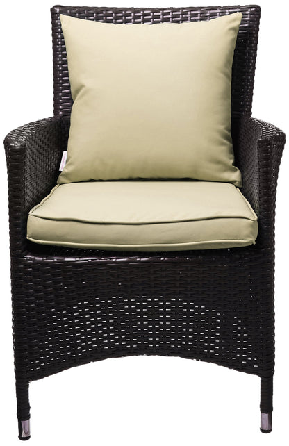 Patio Furniture Sets | Convene Outdoor Sectional Dining Armchair | Weather-Resistant Cushions | Synthetic Rattan Weave | Aluminum Frame | Patio, Backyard, Pool | casafoyer.myshopify.com