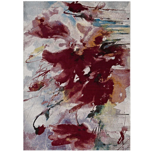 Carpet & Rugs | CasaFoyer Blume Abstract Floral Area Rug | Elegant Multicolored 4x6 Rug | Durable Polypropylene | Stain Resistant | Easy to Maintain | Perfect for High Traffic Areas | casafoyer.myshopify.com