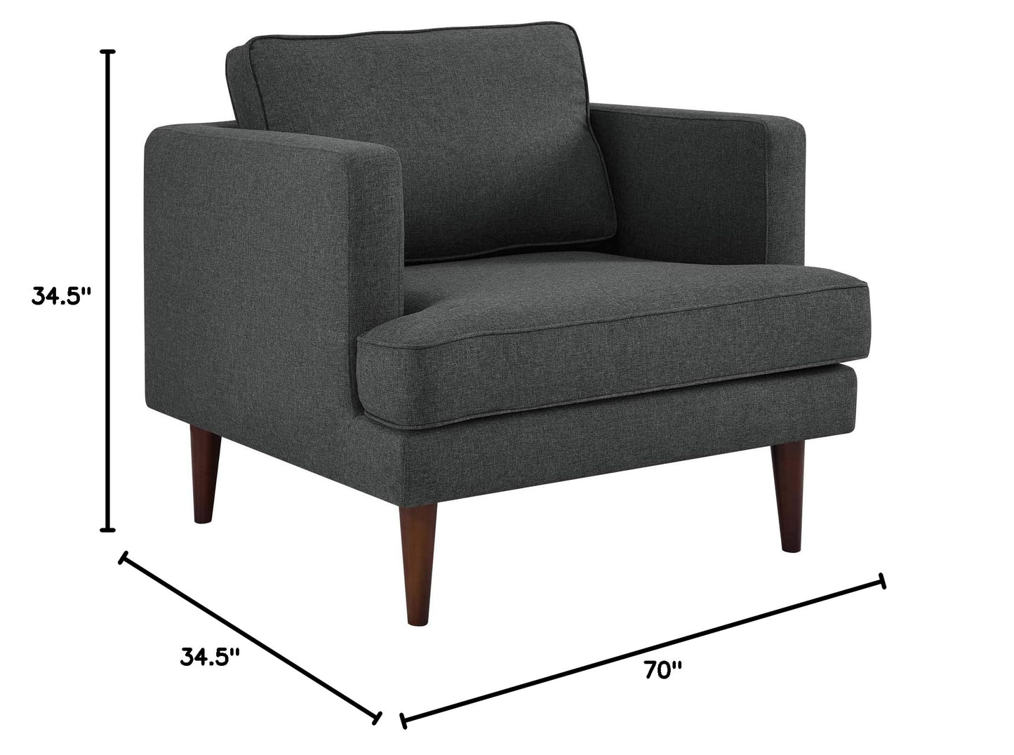 home office desk chairs | CasaFoyer Agile Armchair Set of 2 | Stylish & Versatile Seating | Mid-Century Modern Design | Tapered Wood Legs | Removable Machine-Washable Covers | 441 lbs Weight Capacity | Gray | casafoyer.myshopify.com