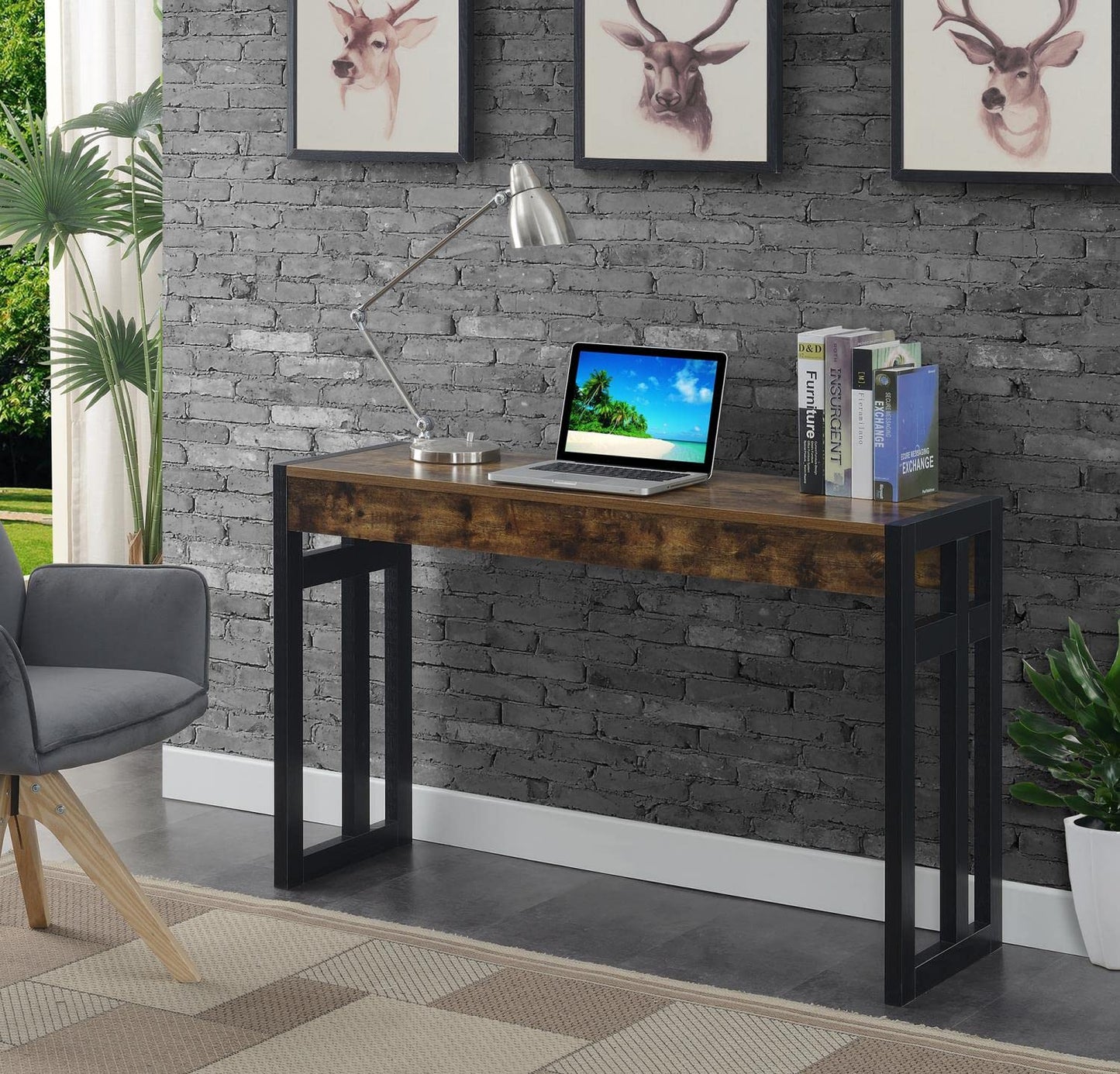 TABLE | Ergode Monterey Console Table | Chic & Adaptable | Transformable Desk, Vanity & More | Durable Solid Wood & Particleboard | Roomy Surface | Monterey Collection Compatible | casafoyer.myshopify.com