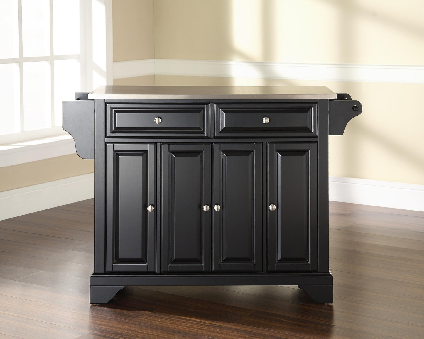 Kitchen Storage | Durable Solid Hardwood Kitchen Island | Elegant Raised Panel Doors | Ample Storage Space | casafoyer.myshopify.com