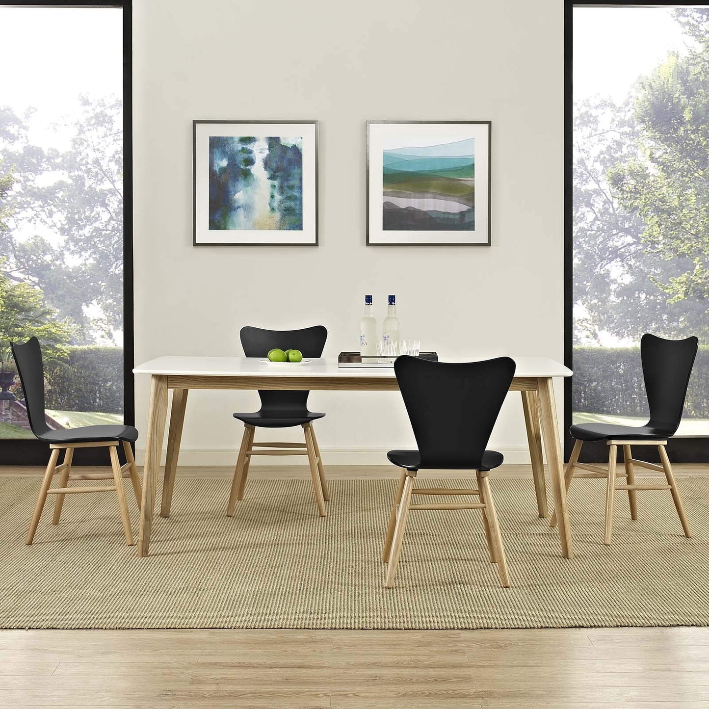 home office desk chairs | CasaFoyer Cascade Dining Chair Set of 4 | Effortless Elegance | Mid-Century & Contemporary Design | Comfortable & Stylish | Beechwood Legs | 331lb Weight Capacity | casafoyer.myshopify.com