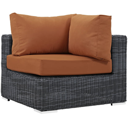 Patio Furniture Sets | Summon Outdoor Patio Corner Chair | Ultimate Comfort & Quality | Sunbrella Fabric | UV Protection | Contemporary Design | casafoyer.myshopify.com