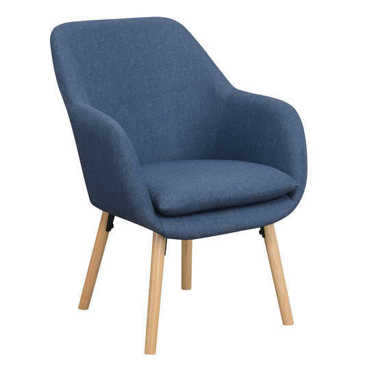 TABLE | CasaFoyer Take a Seat Charlotte Accent Chair | Solid Red Oak Legs | Linen Fabric Seat | Stylish & Comfortable | casafoyer.myshopify.com