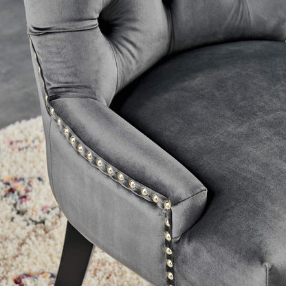 home office desk chairs | CasaFoyer Regent Tufted Button Upholstered Performance Velvet Dining Chair | Set of 2 | Mint | Stain-Resistant | Foam Padded | 500 lbs Capacity | casafoyer.myshopify.com