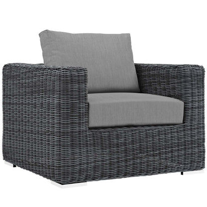Patio Furniture Sets | Summon Outdoor Patio Sectional Sofa Set | Two-Tone Rattan | Sunbrella Cushions | Aluminum Frame | Perfect for Patio, Backyard, Poolside | casafoyer.myshopify.com