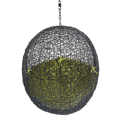porch swings | Ergode Encase Outdoor Patio Swing Chair | Tranquil Island Getaway | Synthetic Rattan | All-Weather Cushion | Powder-Coated Steel Frame | Adjustable Chain | Patio, Backyard, Porch, Poolside | Indoor Lounge Option | Weather & UV Resistant | No Stand | casafoyer.myshopify.com