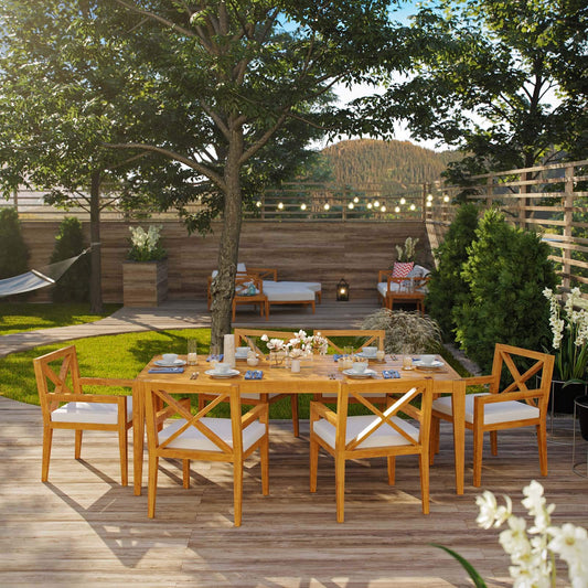 kitchen and dining room sets | CasaFoyer Northlake Premium Grade A Teak Outdoor Collection | Customizable Configurations | Balcony, Backyard, Patio, Gazebo, Poolside, Garden | Armchair & Sofa | casafoyer.myshopify.com