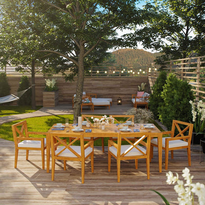 kitchen and dining room sets | CasaFoyer Northlake Premium Grade A Teak Outdoor Collection | Customizable Configurations | Balcony, Backyard, Patio, Gazebo, Poolside, Garden | Armchair, Side Table, Sofa | casafoyer.myshopify.com