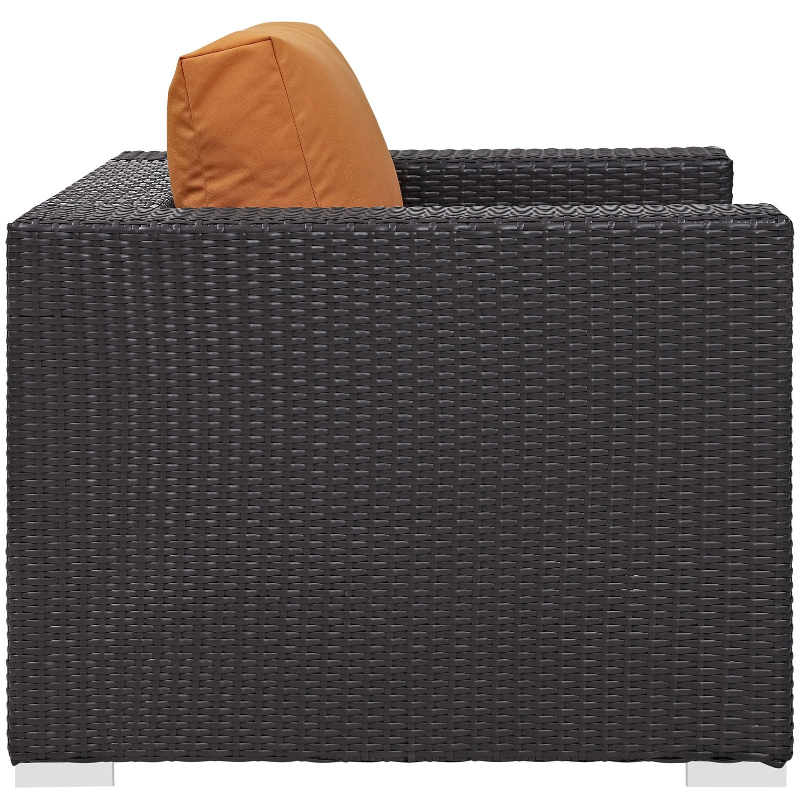 Patio Furniture Sets | Convene Outdoor Sectional Arm Chair | Durable Rattan & Aluminum Frame | Customizable Design | All-Weather Cushions | Patio, Backyard, Poolside | casafoyer.myshopify.com