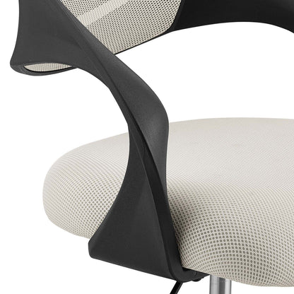 home office desk chairs | CasaFoyer Thrive Mesh Office Chair | Durable Nylon Frame | Breathable Back | Lumbar Support | Cooling Relief | Spiraling Armrests | Padded Seat | Height Adjustment | 360 Swivel | Dual-Wheel Casters | Gray | casafoyer.myshopify.com