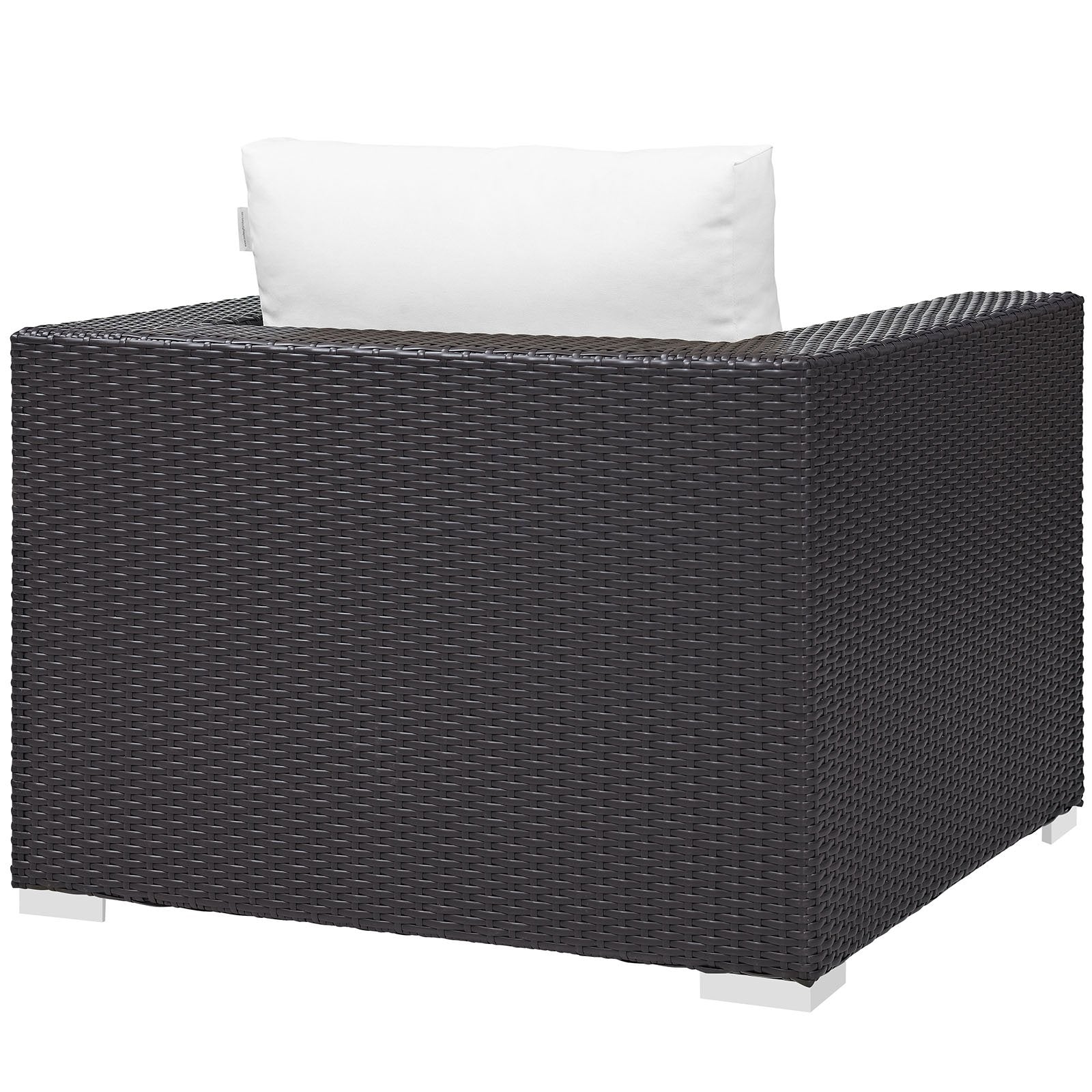 executive chairs | CasaFoyer Convene Outdoor Sectional Arm Chair | Durable Rattan & Aluminum Frame | All-Weather Cushions | Customizable Patio Furniture | casafoyer.myshopify.com