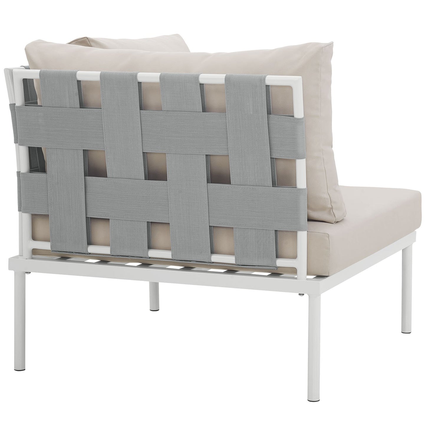sofas | CasaFoyer Harmony Outdoor Patio Corner Sofa | All-Weather Waterproof | Modern Design | Flexible Arrangement | Durable & Comfortable | White Beige | casafoyer.myshopify.com