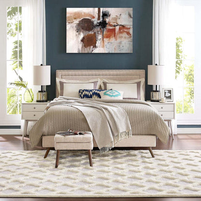 area rugs | CasaFoyer Regale Abstract Moroccan Trellis 5x8 Shag Area Rug | Elegant Ivory & Light Gray | Luxurious Polyester & Chenille Blend | Durable & Family-Friendly | Lively Lattice Motif | Soft & Inviting | Easy to Maintain | casafoyer.myshopify.com