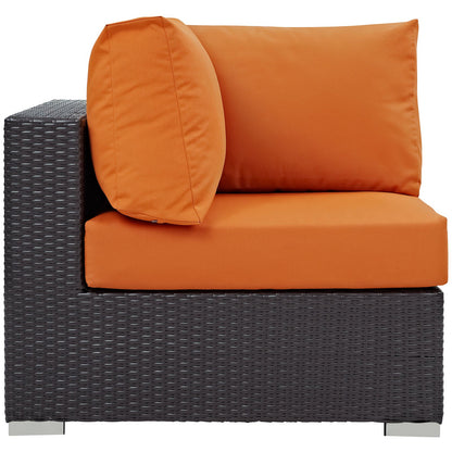 Patio Furniture Sets | Convene Outdoor Sectional Corner Chair | Durable Rattan & Aluminum Frame | All-Weather Cushions | Versatile & Spontaneous Design | casafoyer.myshopify.com