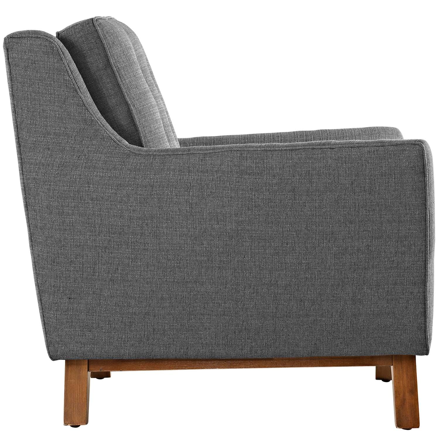 sofas | CasaFoyer Beguile Collection | Mid-Century Style | Upholstered Armchair & Loveseat Set | Gray | casafoyer.myshopify.com