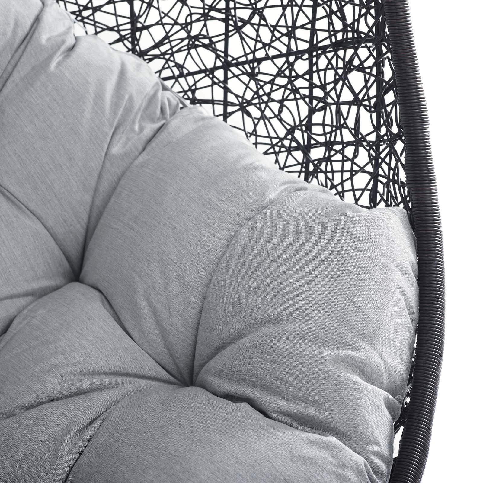 porch swings | Ergode Encase Outdoor Patio Swing Chair | Exotic Island Retreat | Synthetic Rattan Weave | All-Weather Cushion | Durable Steel Frame | Adjustable Chain | Weather & UV Resistant | Indoor/Outdoor Use | casafoyer.myshopify.com