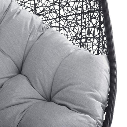 porch swings | Ergode Encase Outdoor Patio Swing Chair | Exotic Island Retreat | Synthetic Rattan Weave | All-Weather Cushion | Durable Steel Frame | Adjustable Chain | Weather & UV Resistant | Indoor/Outdoor Use | casafoyer.myshopify.com