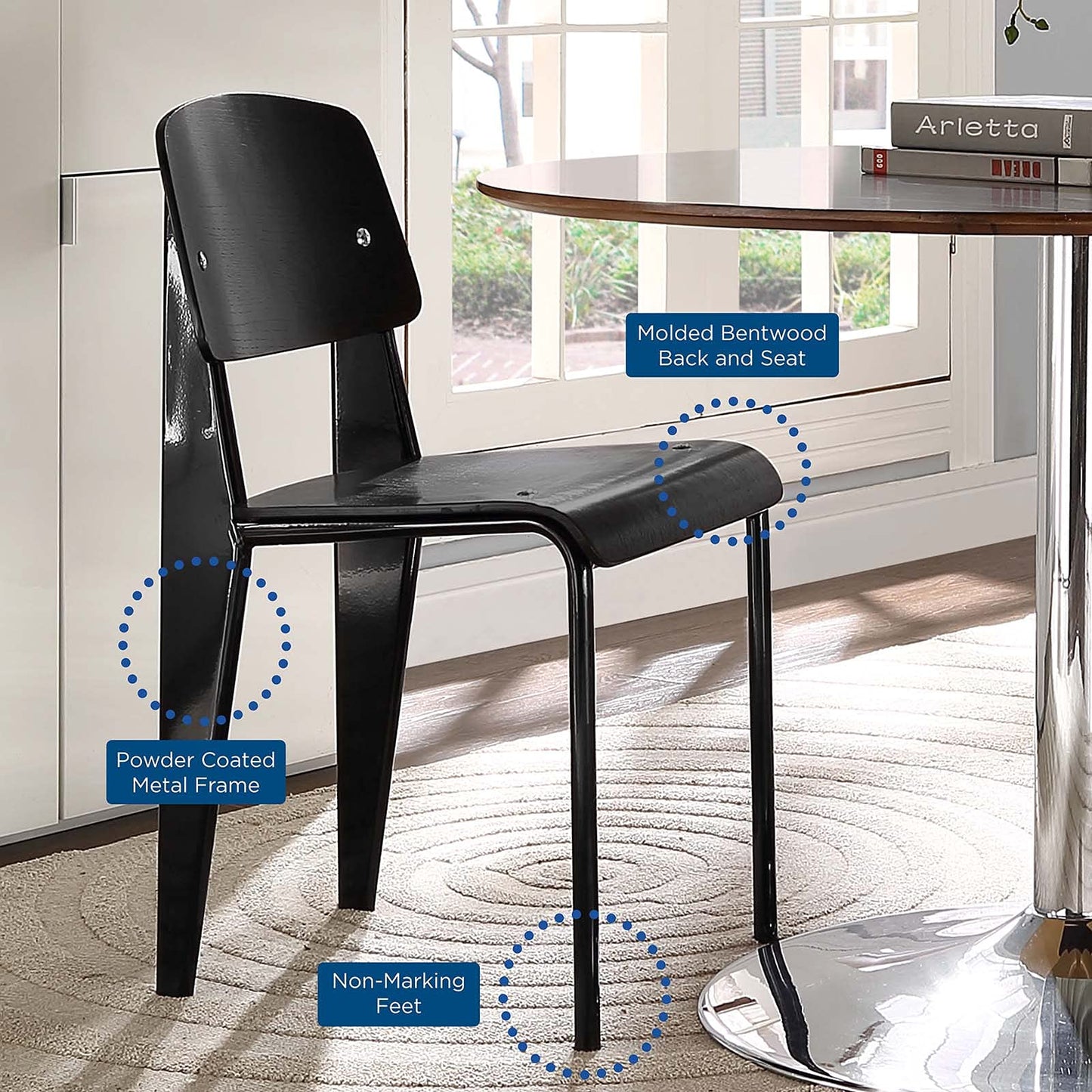 home office desk chairs | CasaFoyer Cabin Dining Chair | Modern Design | Tranquil Aura | Elegant Style | Sturdy Plywood | Natural Finish | casafoyer.myshopify.com