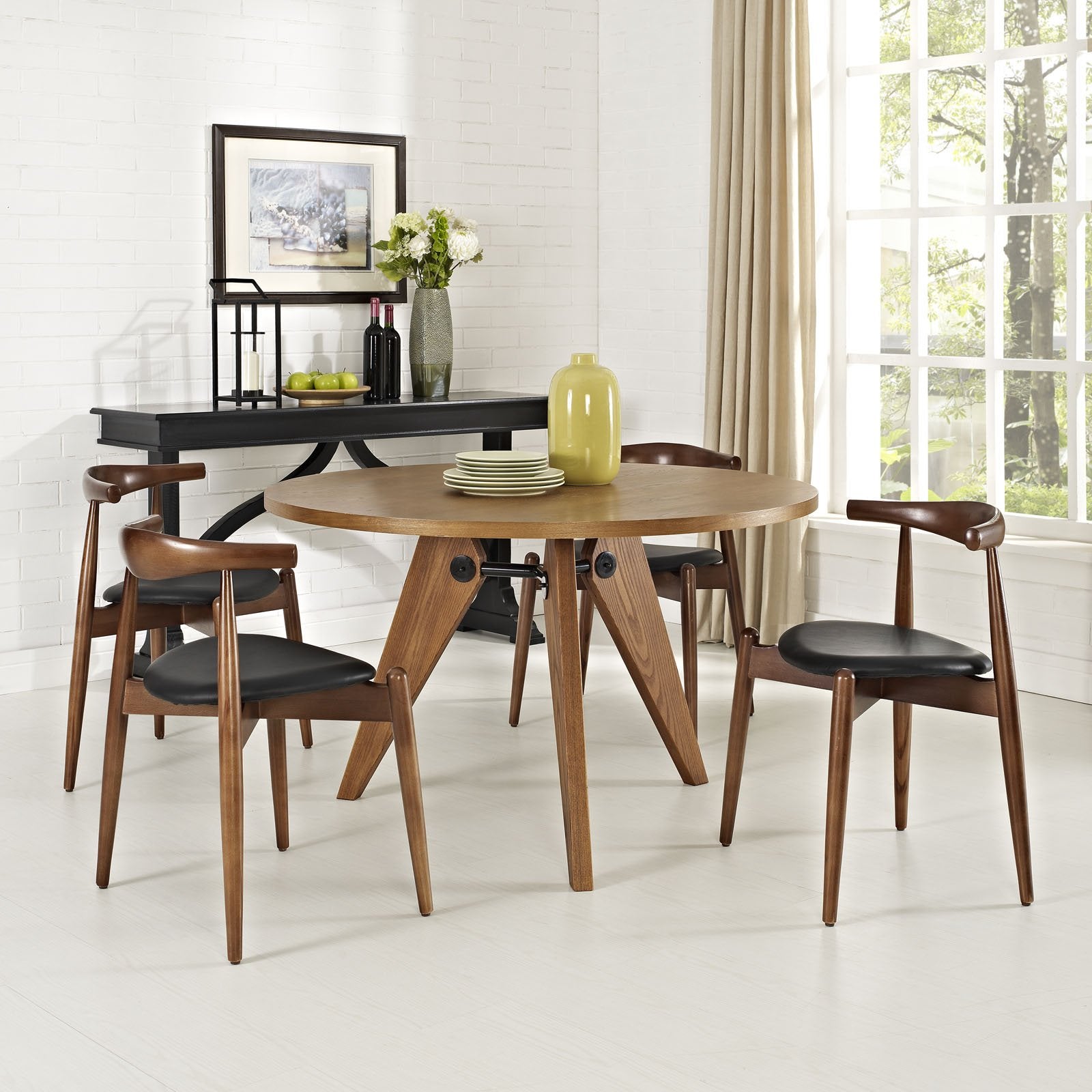home office desk chairs | CasaFoyer Stalwart Dining Side Chair Set of 4 | Solid Beech Wood | Elegant Design | Comfortable Cushion | Durable Upholstery | casafoyer.myshopify.com