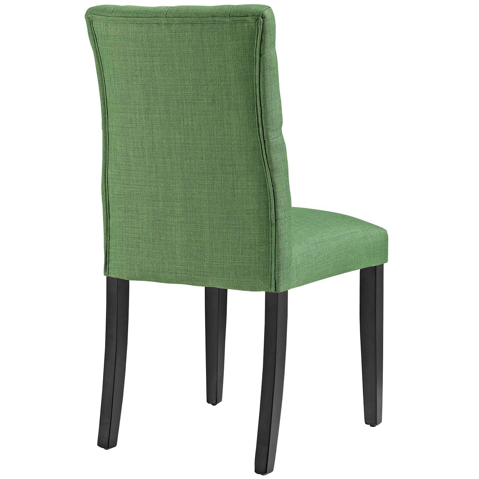 home office desk chairs | CasaFoyer Duchess Dining Chair Set of 2 | Elegant Curvy Design | Tufted Button Back | Comfortable Foam Padding | Wood Legs | Non-Marking Foot Caps | Green | casafoyer.myshopify.com