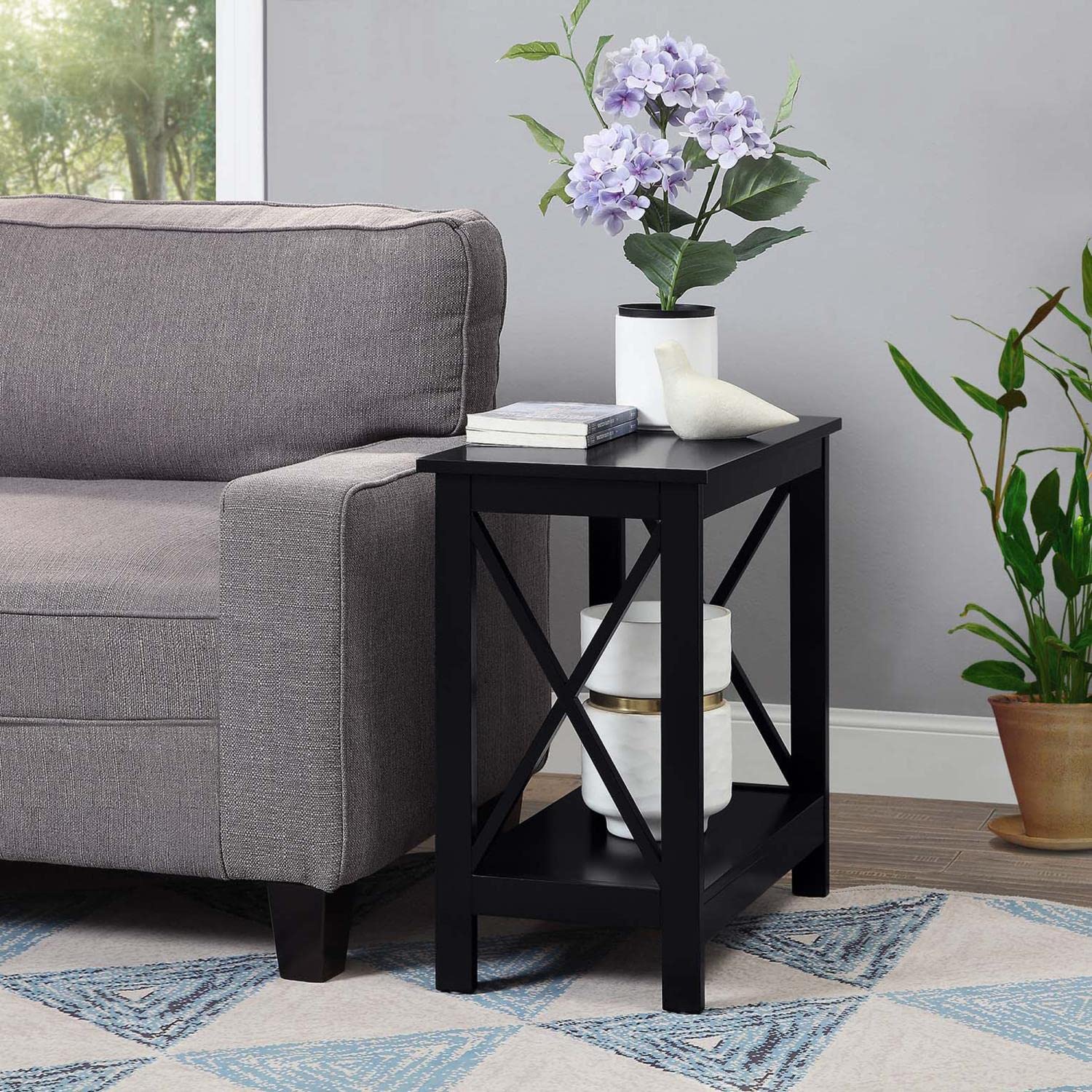 TABLE | Ergode Oxford Chairside End Table with Shelf | Classic & Versatile | Ample Storage | Durable MDF | Easy Assembly | Perfect for Family or Living Room | Explore Ergode Oxford Collection | casafoyer.myshopify.com