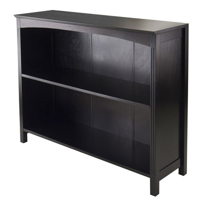 bookcases | Ergode  Wood Terrace 7-Piece Wide Storage Shelf Set | Espresso Finish | Solid & Composite Wood | 6 Foldable Baskets | Organize & Display | 37.01 W x 11.81 D x 30 H | casafoyer.myshopify.com