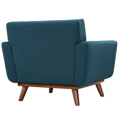 Sofa & chair Sets | Engage Armchair | Gently Curved Design | Dual Cushions | Relaxation Haven | Set of 2 | Cherry Wood Legs | casafoyer.myshopify.com