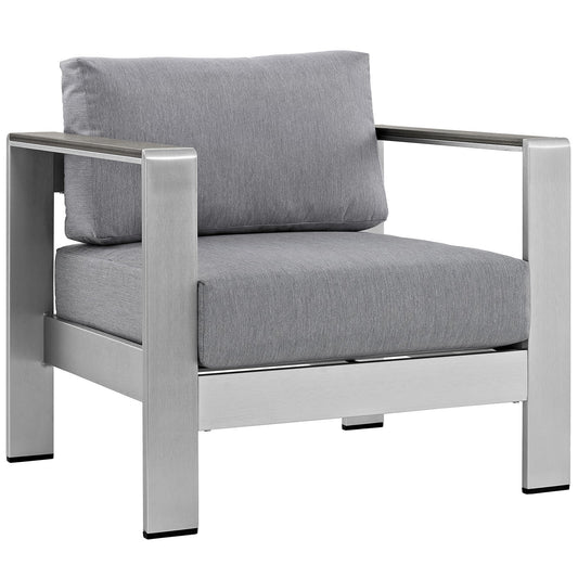 patio bistro sets | CasaFoyer Shore Outdoor Patio Arm Chair | Durable Aluminum Frame | Weather-Resistant Fabric | Stylish & Reliable | Set of 1 | casafoyer.myshopify.com