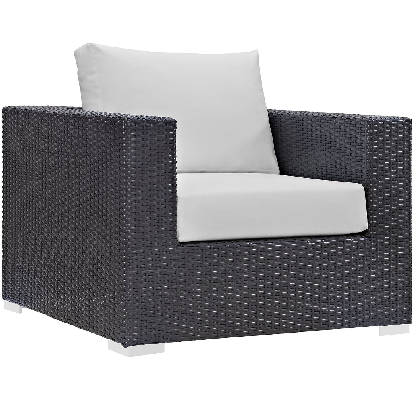 executive chairs | CasaFoyer Convene Outdoor Sectional Arm Chair | Durable Rattan & Aluminum Frame | All-Weather Cushions | Customizable Patio Furniture | casafoyer.myshopify.com