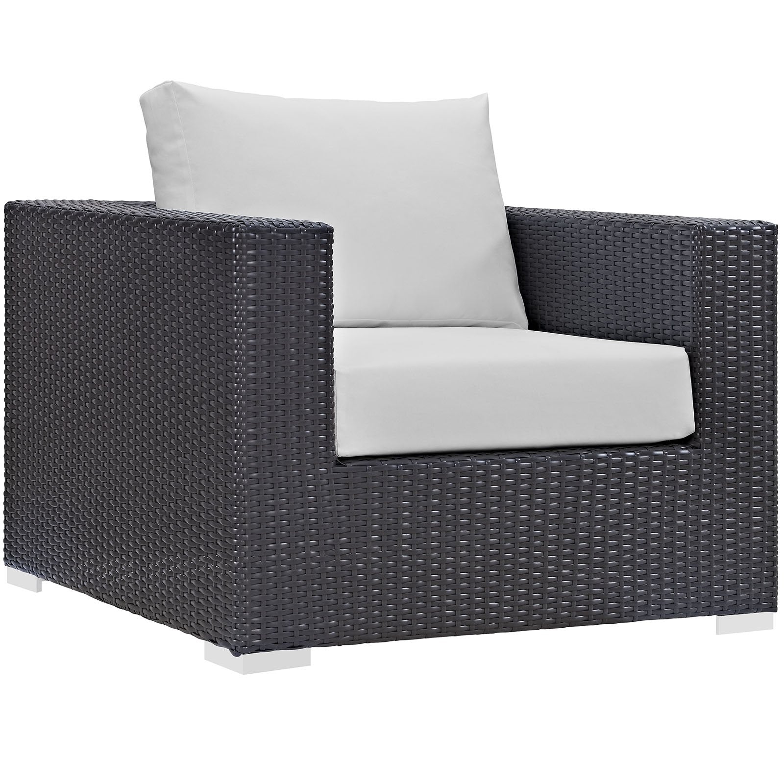 executive chairs | CasaFoyer Convene Outdoor Sectional Arm Chair | Durable Rattan & Aluminum Frame | All-Weather Cushions | Customizable Patio Furniture | casafoyer.myshopify.com