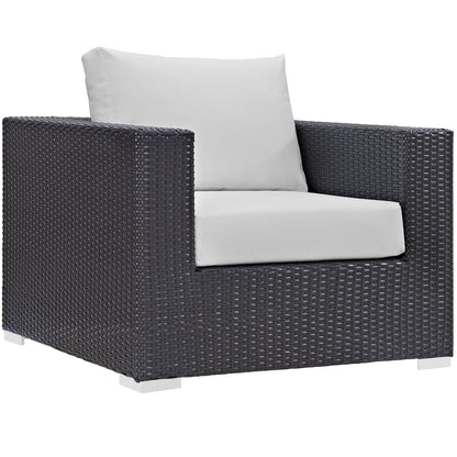 executive chairs | CasaFoyer Convene Outdoor Sectional Arm Chair | Durable Rattan & Aluminum Frame | All-Weather Cushions | Customizable Patio Furniture | casafoyer.myshopify.com