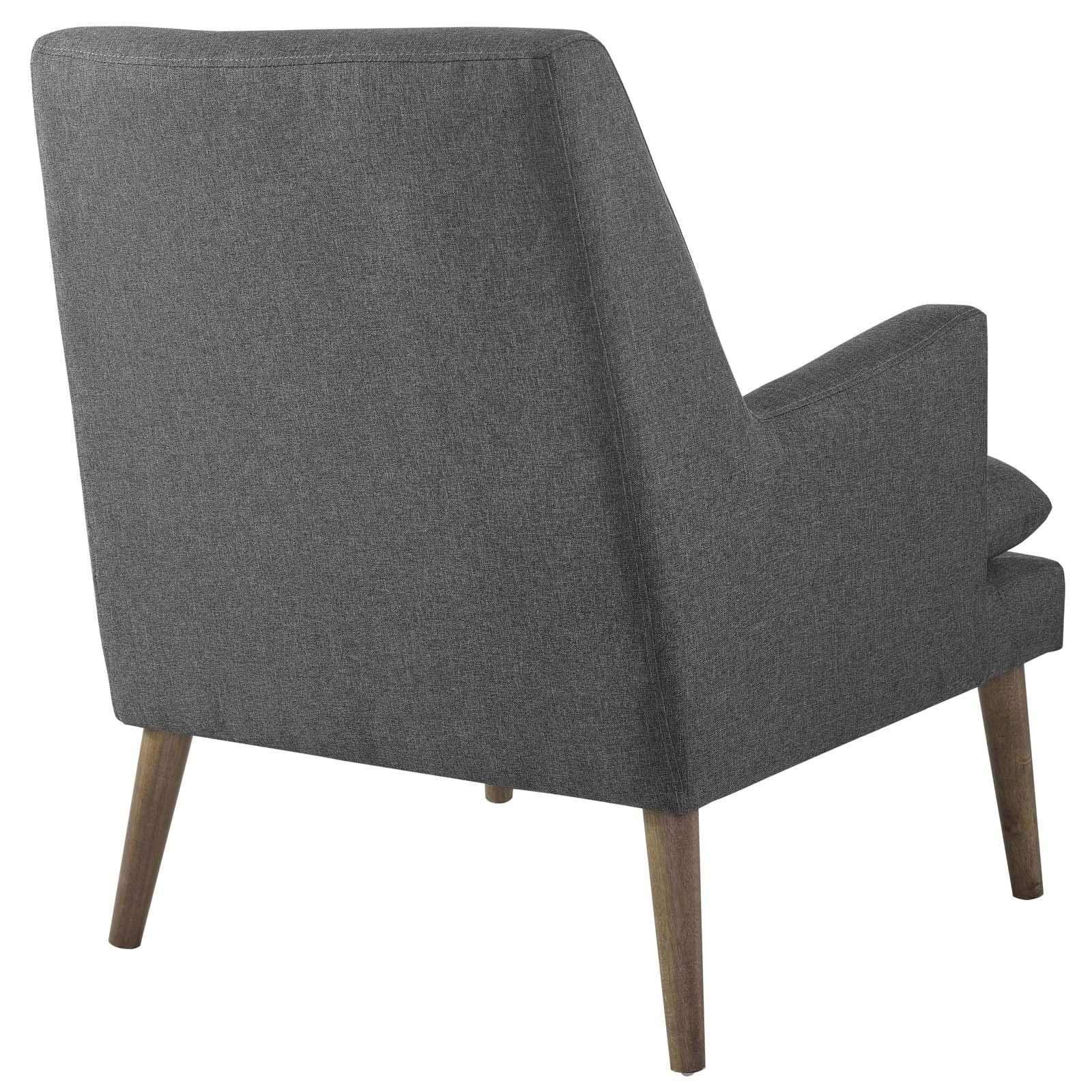 home office desk chairs | CasaFoyer Leisure Lounge Chair | Mid-Century Modern | High-Density Foam Seat | Button Tufted Back | Walnut-Stained Wood Legs | Stylish & Comfortable | Supports up to 331 lbs | casafoyer.myshopify.com