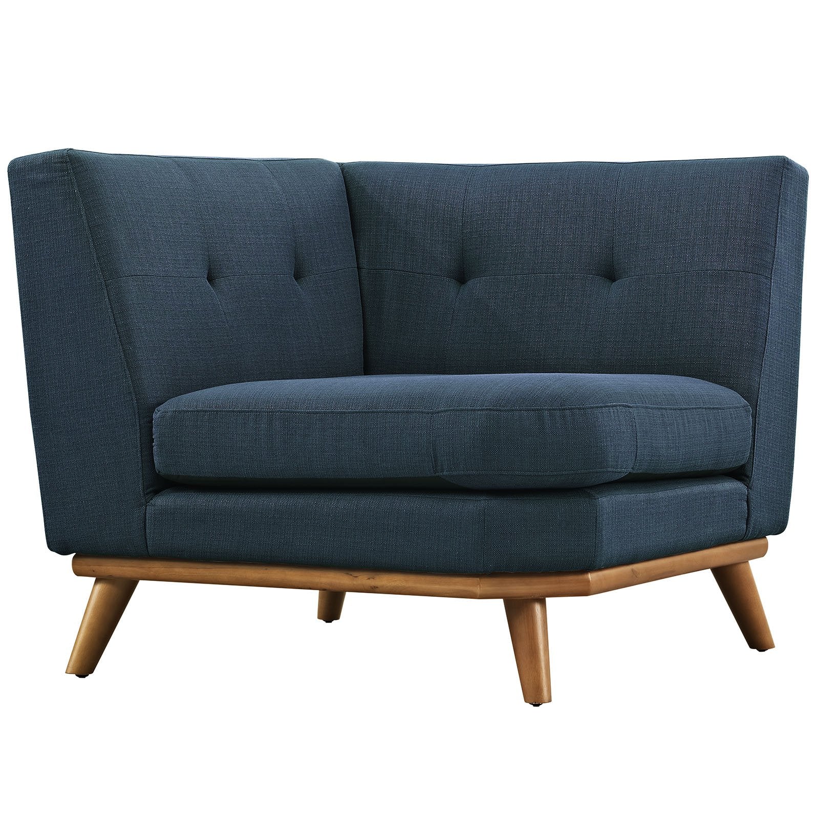 sofas | Engage Corner Sofa Set | Ultimate Lounging Experience | Plush Cushions | Tufted Buttons | Sturdy Frame | Azure | casafoyer.myshopify.com