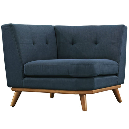 sofas | Engage Corner Sofa Set | Ultimate Lounging Experience | Plush Cushions | Tufted Buttons | Sturdy Frame | Azure | casafoyer.myshopify.com