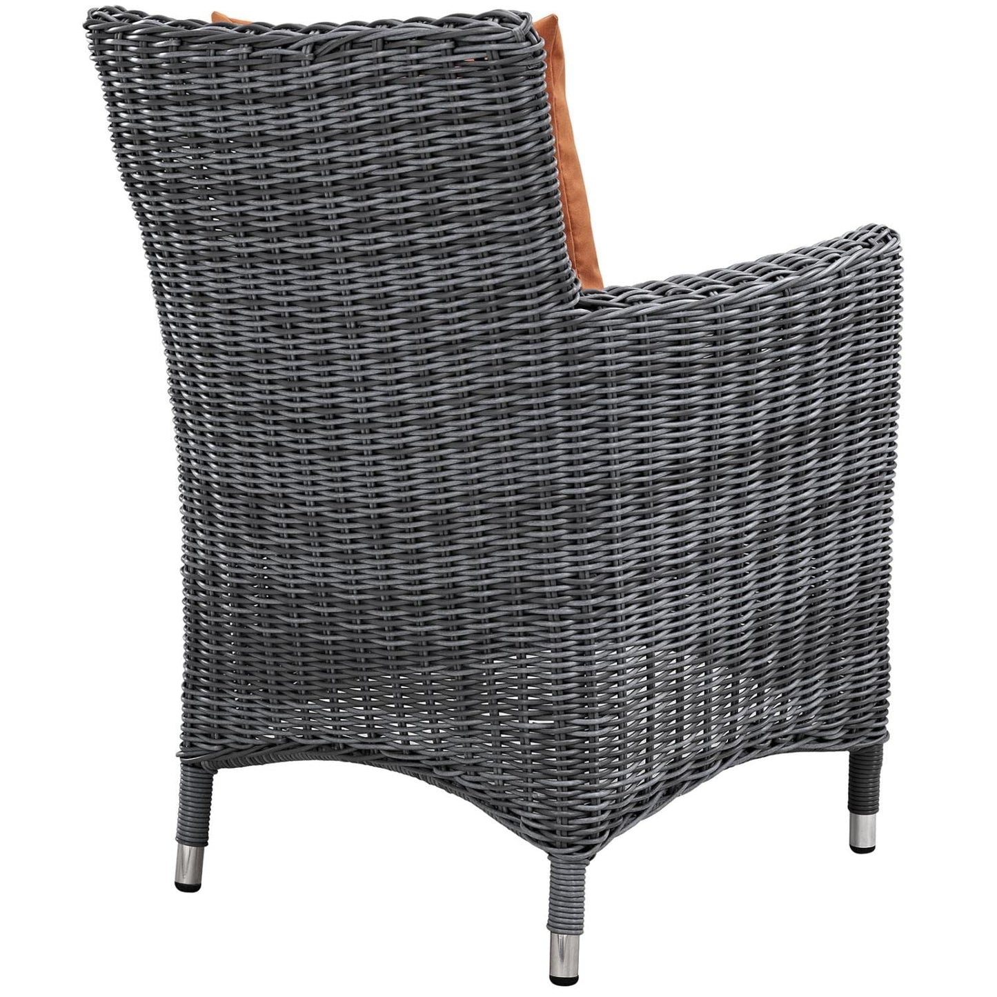 kitchen and dining room sets | CasaFoyer Summon Outdoor Patio Dining Table Set | Two-Tone Rattan Weave | Sunbrella Cushions | UV Protection | Powder-Coated Aluminum Frame | 7-Piece Dining Set | casafoyer.myshopify.com