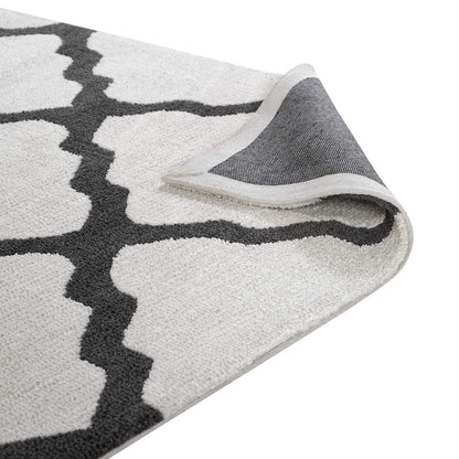 area rugs | CasaFoyer Marja Moroccan Trellis Area Rug | Elegant Lattice Design | Soft Polyester Microfiber | Durable Jute Bottom | Minimal Shedding | Stain-Resistant | Easy to Maintain | 8x10 Size | casafoyer.myshopify.com